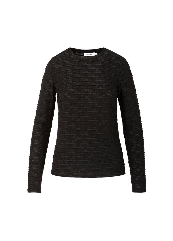 Coster Copenhagen STRUKTURBLUSE Shirt/Blouse Black - 100