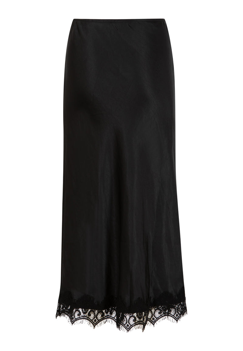 Coster Copenhagen Skirt with lace detail Skirt Black - 100