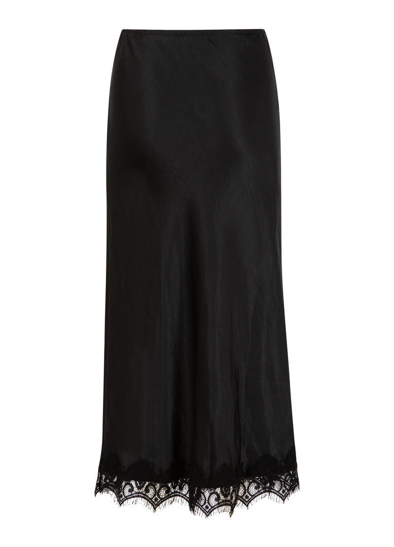 Coster Copenhagen Skirt with lace detail Skirt Black - 100