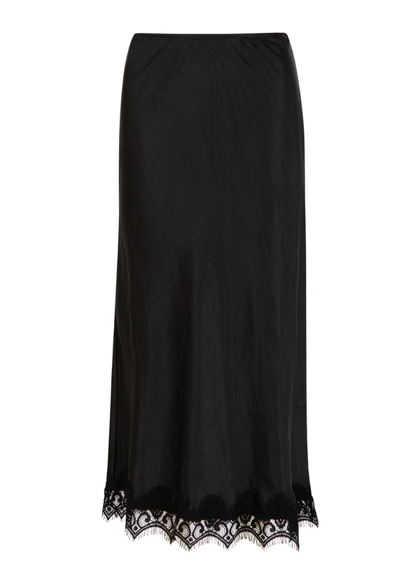 Coster Copenhagen Skirt with lace detail Skirt Black - 100