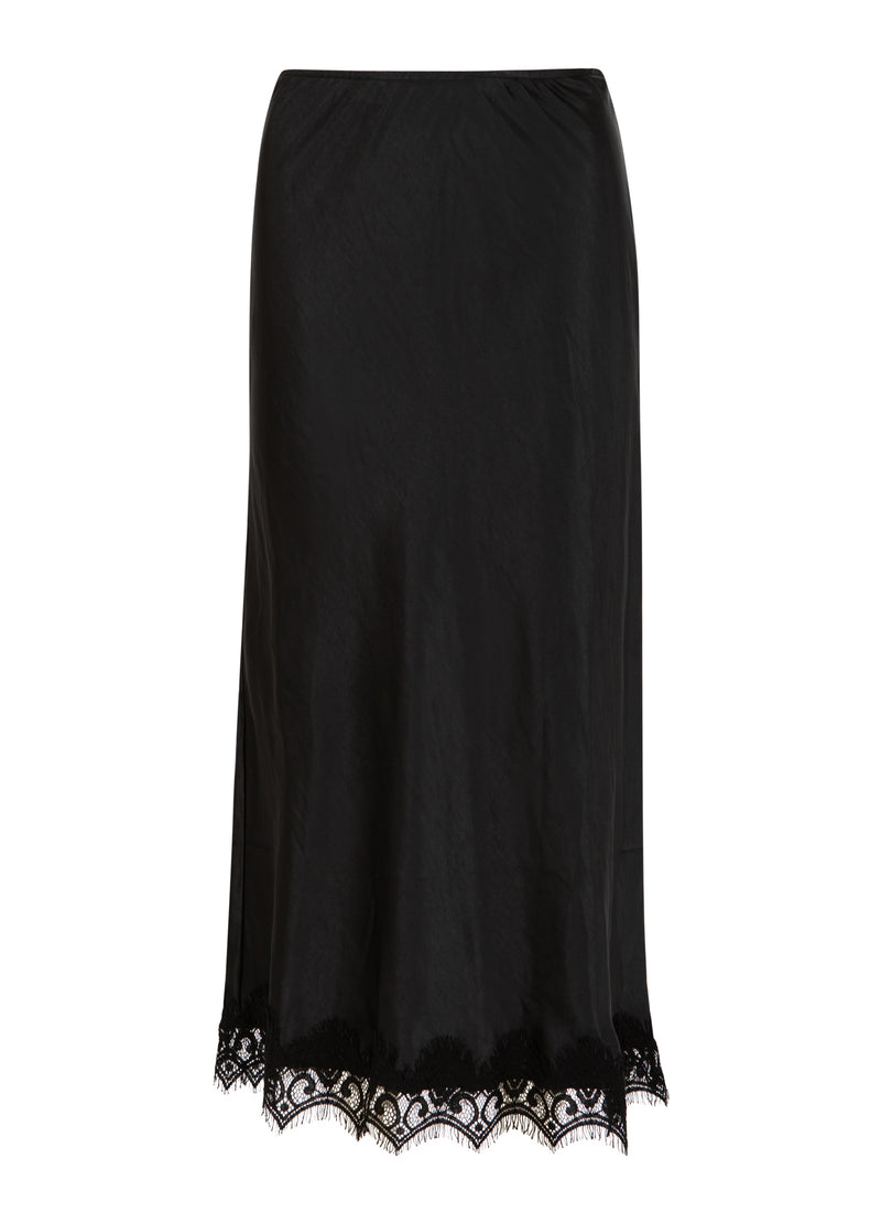Coster Copenhagen Skirt with lace detail Skirt Black - 100