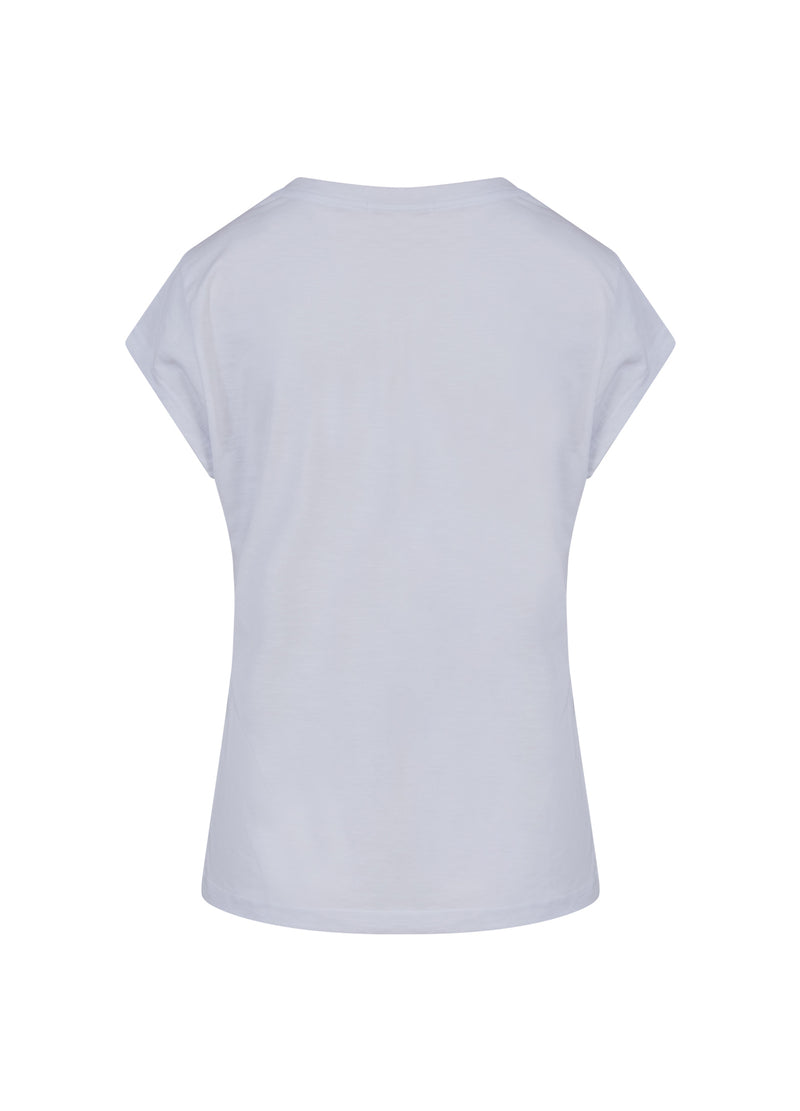 Coster Copenhagen T-SHIRT MIT BLUMEN T-Shirt White - 200