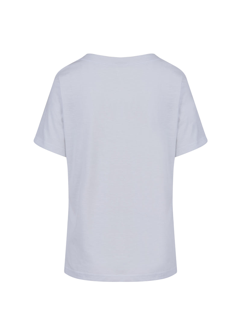 Coster Copenhagen T-SHIRT MIT BONJOUR-PRINT T-Shirt White - 200