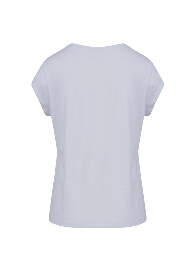 CC Heart T-SHIRT MIT CCH-STICKEREI Shirt/Blouse White - 200