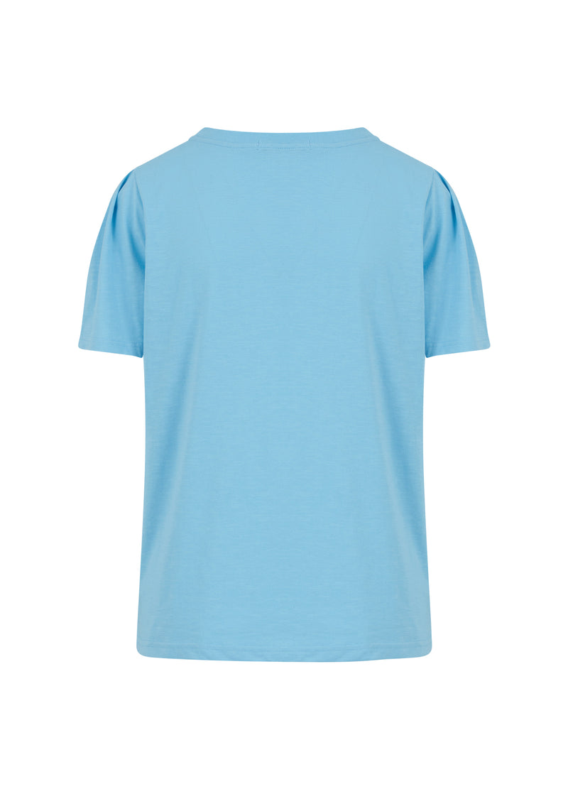 Coster Copenhagen  T-SHIRT MIT FALTEN  T-Shirt Coastal blue - 569