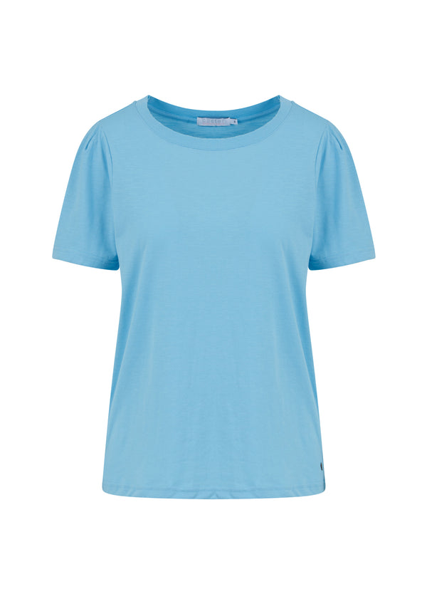 Coster Copenhagen  T-SHIRT MIT FALTEN  T-Shirt Coastal blue - 569