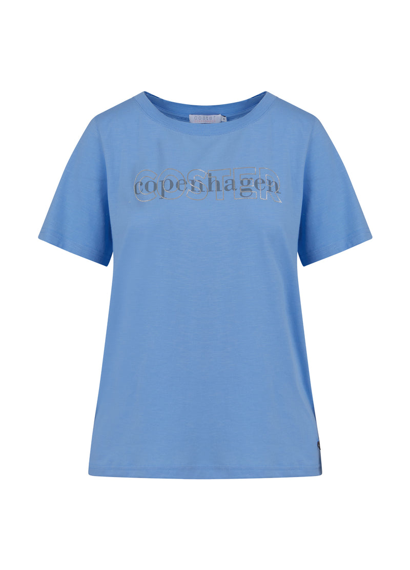 Coster Copenhagen T-SHIRT MIT LOGO T-Shirt Bright sky blue - 503