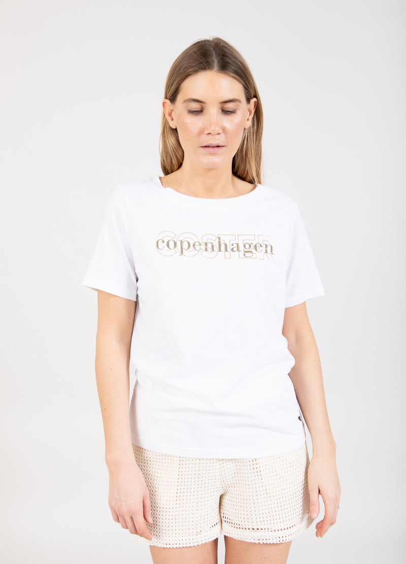 Coster Copenhagen T-SHIRT MIT LOGO T-Shirt White - 200