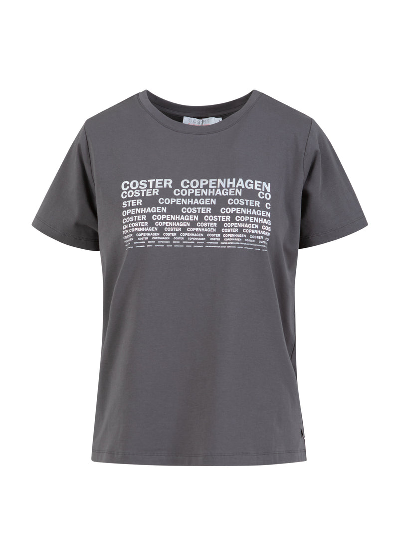 Coster Copenhagen T-SHIRT MIT LOGO - MITTELÄRMEL T-Shirt Volcanic grey - 188