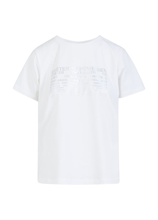 Coster Copenhagen T-SHIRT MIT LOGO - MITTELÄRMEL T-Shirt White - 200