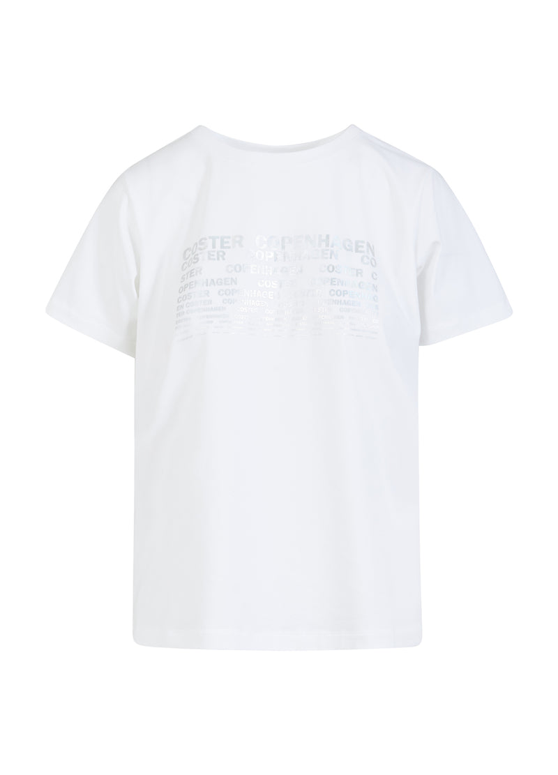 Coster Copenhagen T-SHIRT MIT LOGO - MITTELÄRMEL T-Shirt White - 200