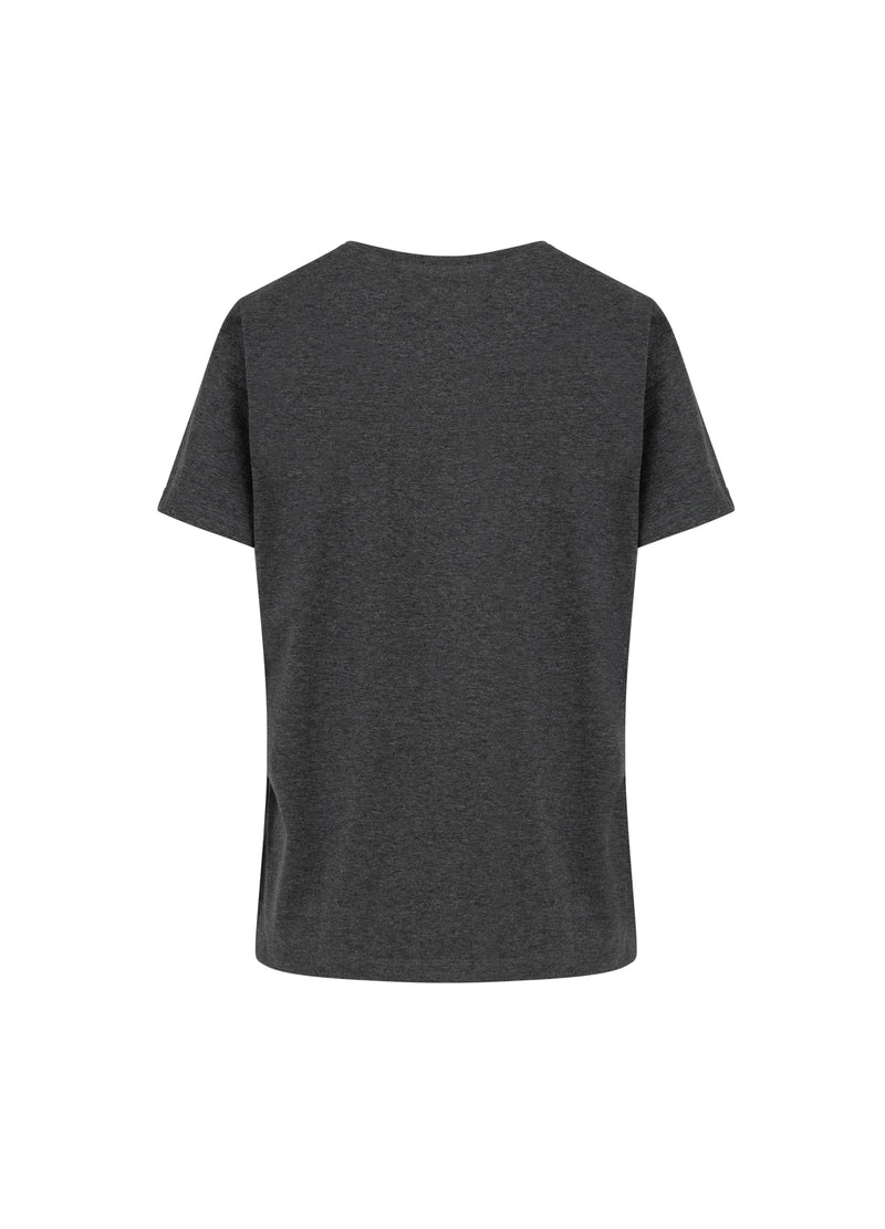 Coster Copenhagen T-SHIRT MIT RUNDHALS - KURZE ÄRMEL T-Shirt Dark Grey Melange - 128