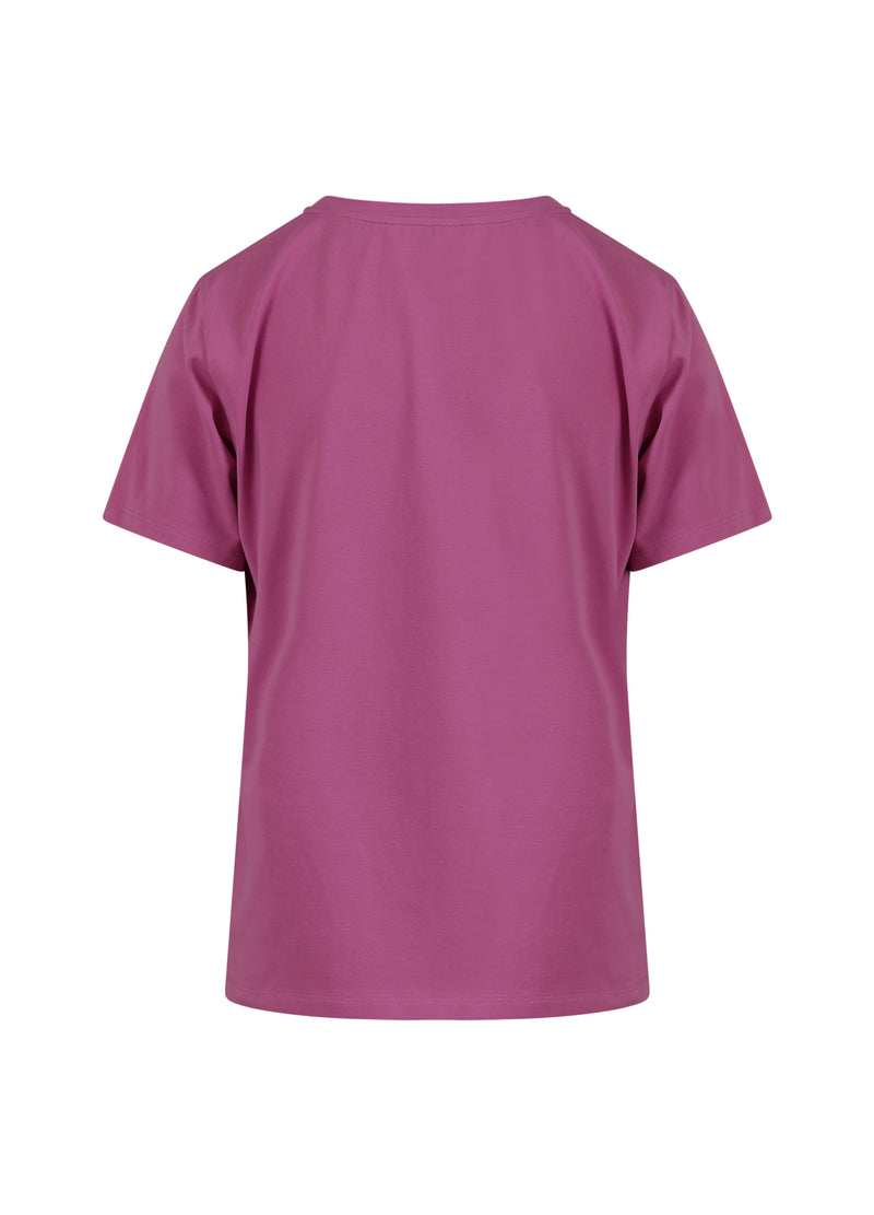 Coster Copenhagen T-SHIRT MIT RUNDHALS - KURZE ÄRMEL T-Shirt Magenta - 861