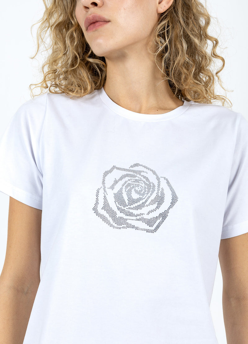 Coster Copenhagen T-SHIRT MIT STRASSSTEINEN Shirt/Blouse White - 200