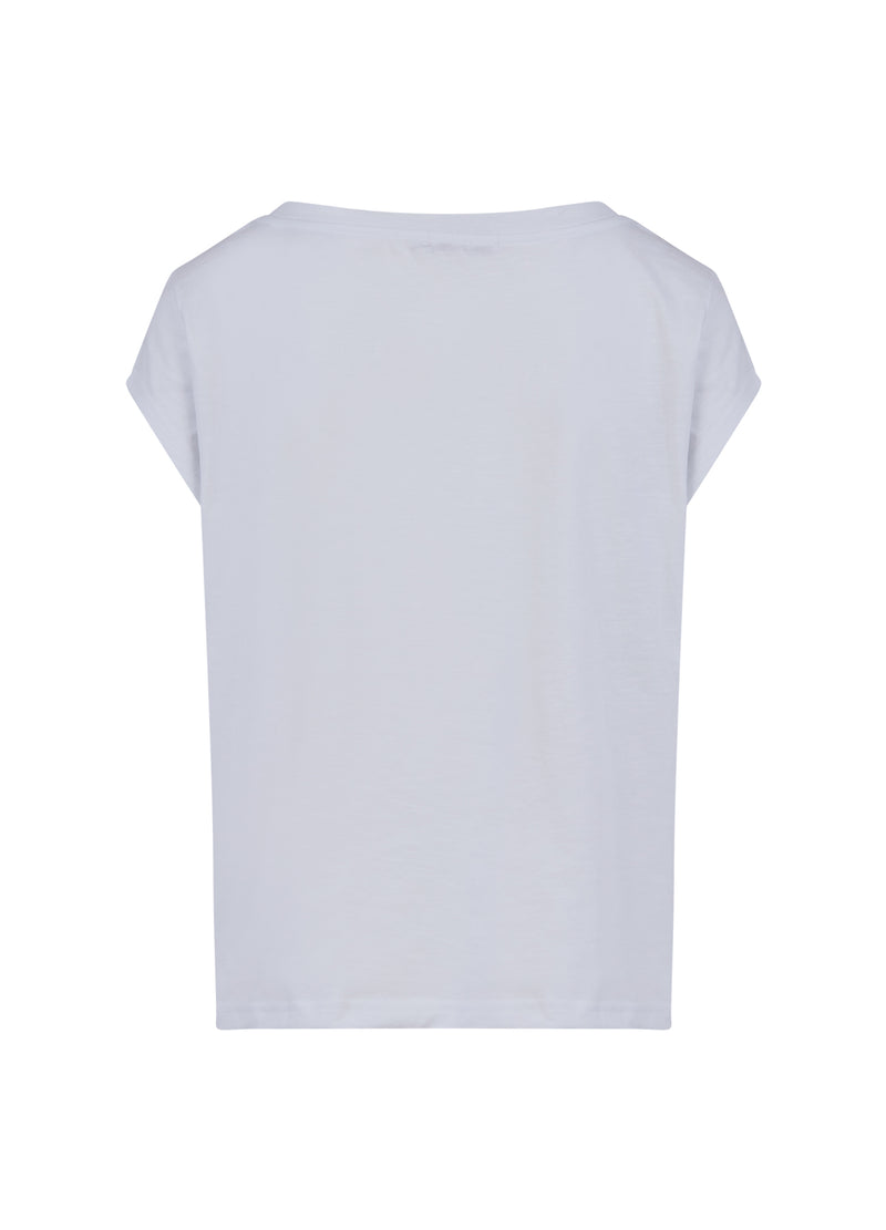 Coster Copenhagen T-SHIRT MIT COSTER-PRINT – KAPPENÄRMEL T-Shirt White - 200