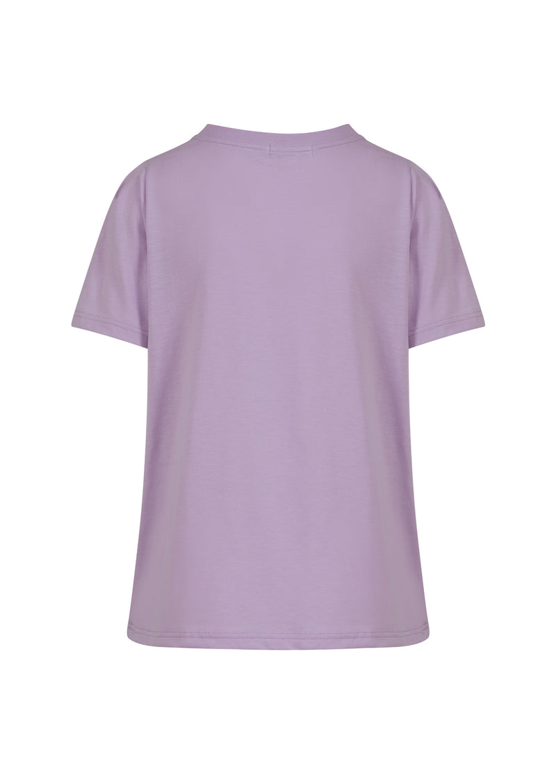 Coster Copenhagen T-SHIRT MIT FALTEN T-Shirt Lavender - 824