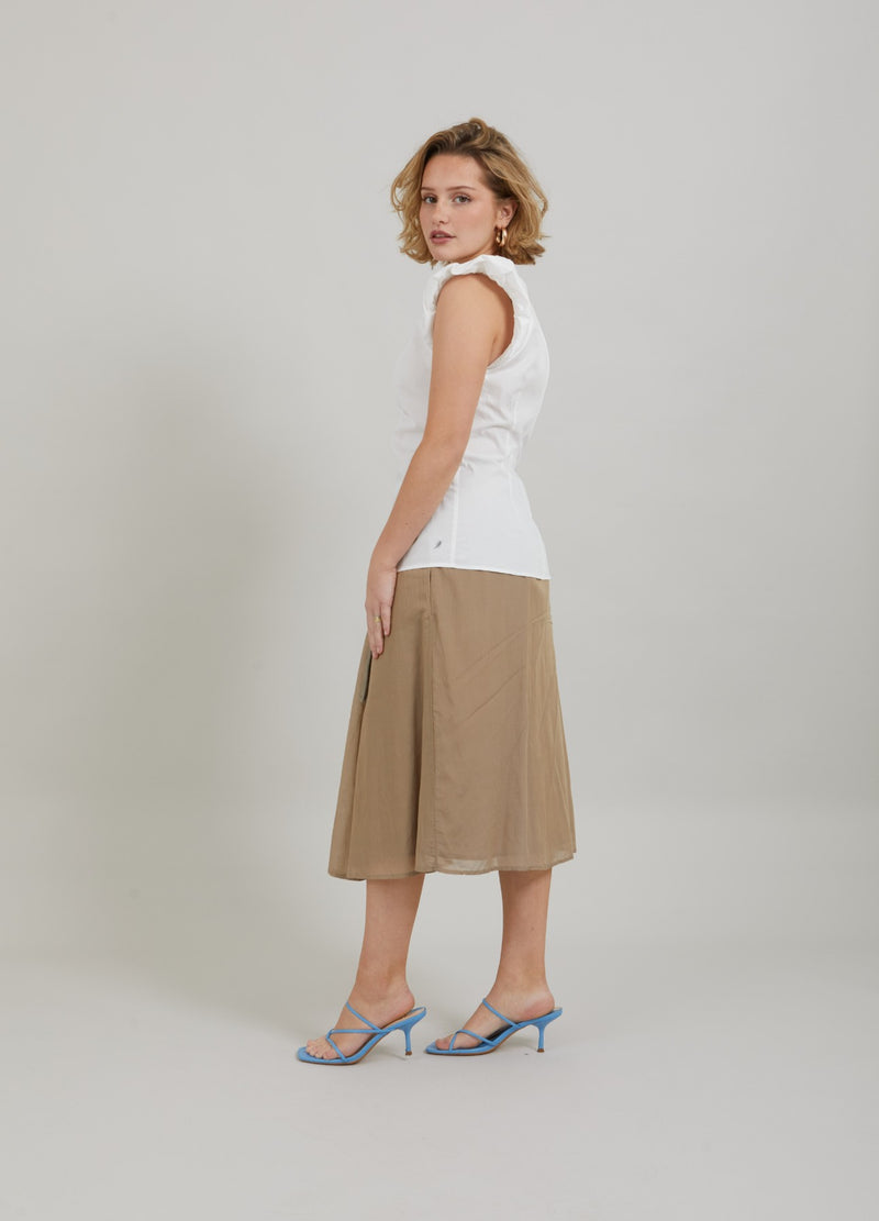 Coster Copenhagen  TOP MIT FALTEN  Top - Short sleeve White - 200