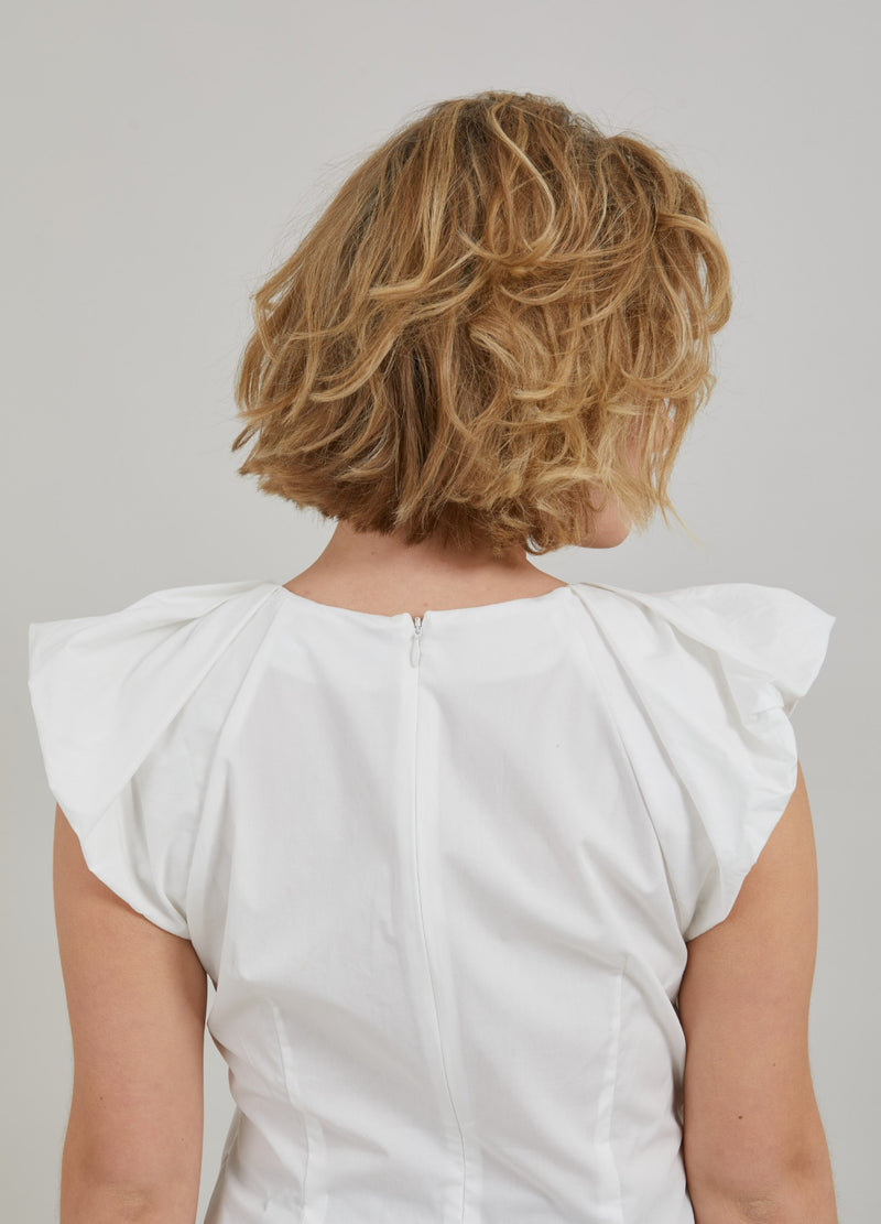 Coster Copenhagen  TOP MIT FALTEN  Top - Short sleeve White - 200