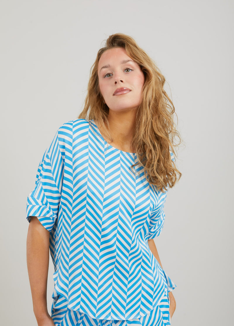 Coster Copenhagen  TOP MIT FISCHGRÄTMUSTER  Shirt/Blouse Heringbone print - 918