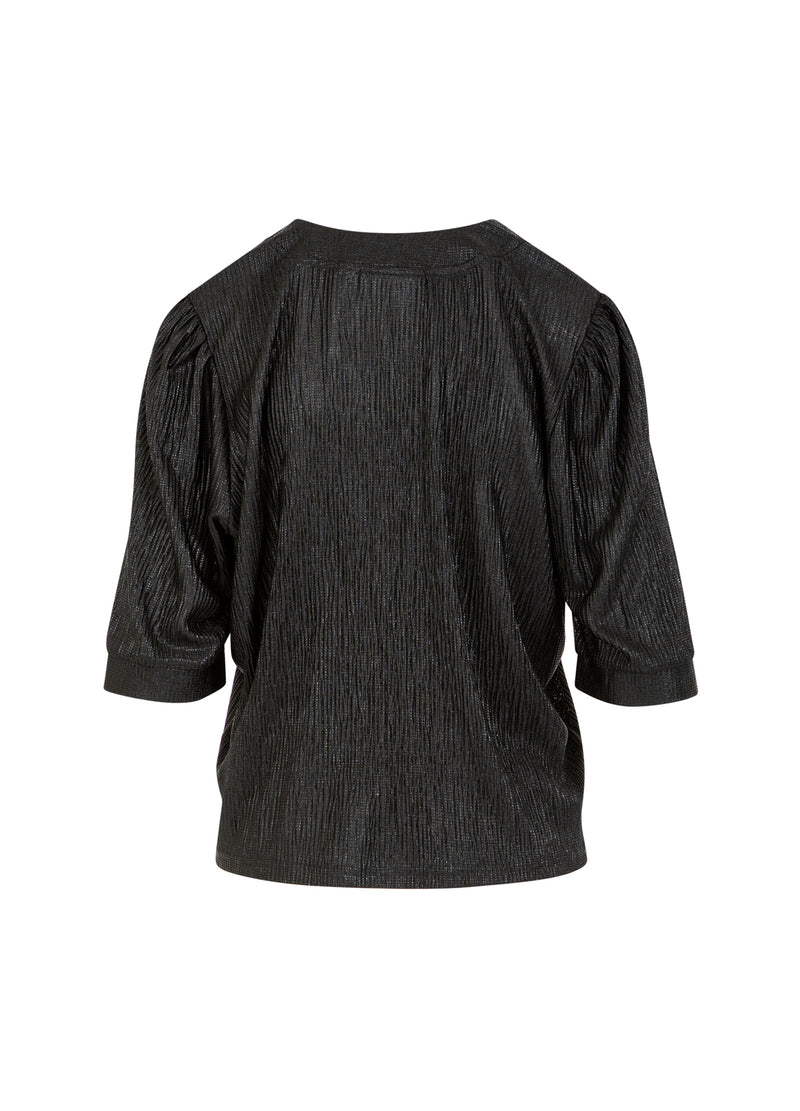 Coster Copenhagen TOP MIT PUFFÄRMELN Shirt/Blouse Black - 100