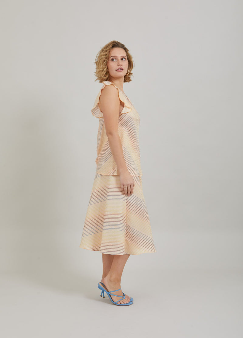 Coster Copenhagen  TOP MIT REGENBOGENSTREIFEN-PRINT  Top - Short sleeve Rainbow stripe print - 915