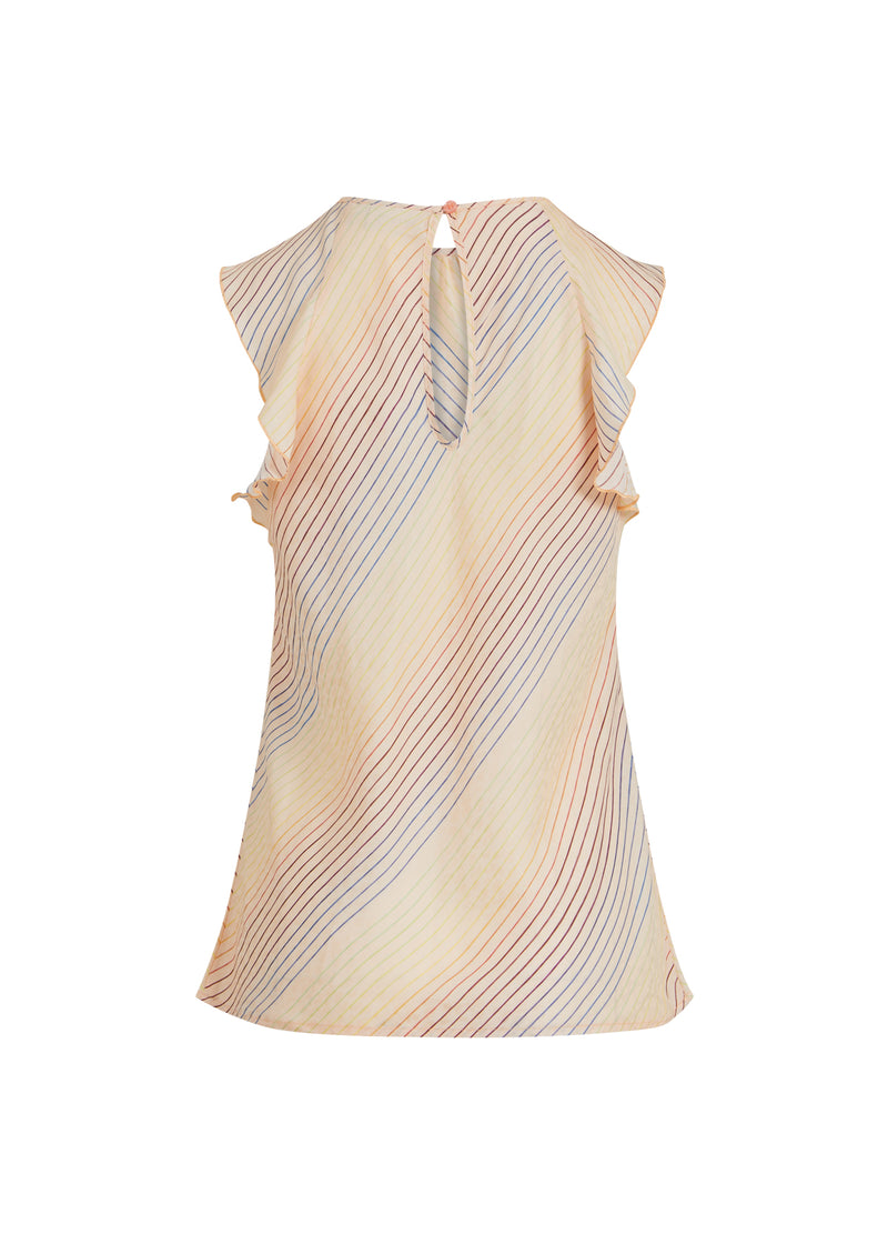 Coster Copenhagen  TOP MIT REGENBOGENSTREIFEN-PRINT  Top - Short sleeve Rainbow stripe print - 915