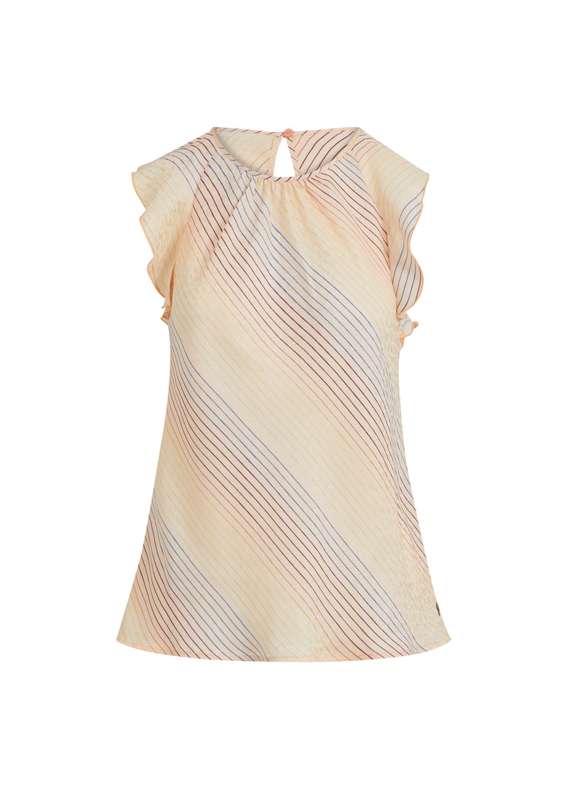 Coster Copenhagen  TOP MIT REGENBOGENSTREIFEN-PRINT  Top - Short sleeve Rainbow stripe print - 915