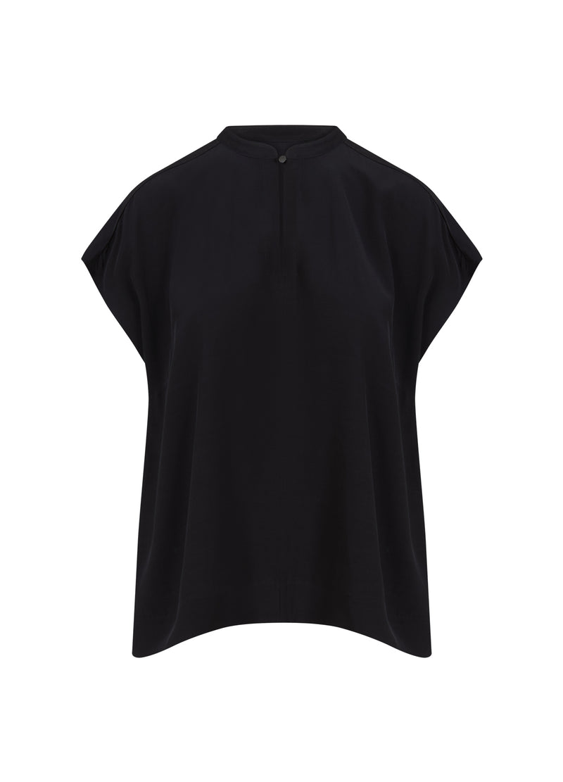 Coster Copenhagen TOP MIT STEHKRAGEN Shirt/Blouse Black - 100