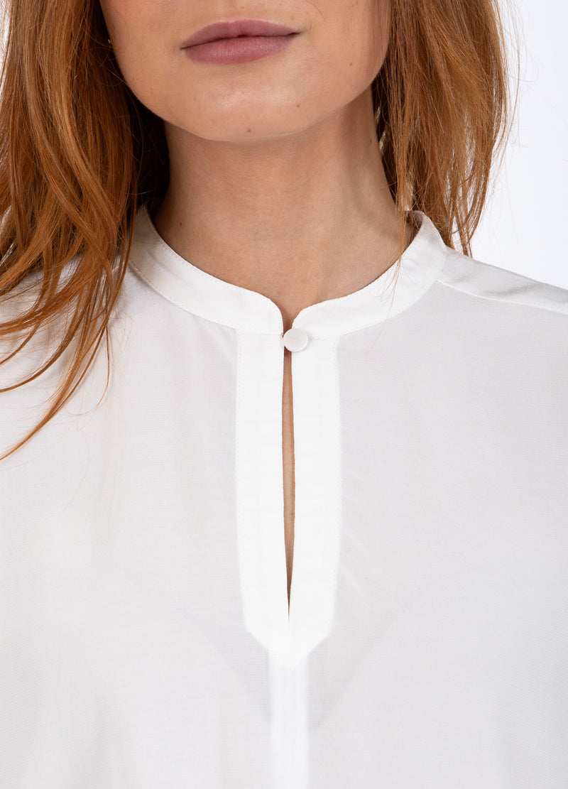 Coster Copenhagen TOP MIT STEHKRAGEN Shirt/Blouse Off white - 201