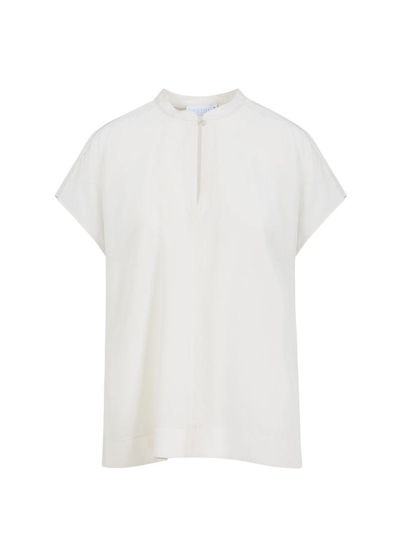 Coster Copenhagen TOP MIT STEHKRAGEN Shirt/Blouse Off white - 201