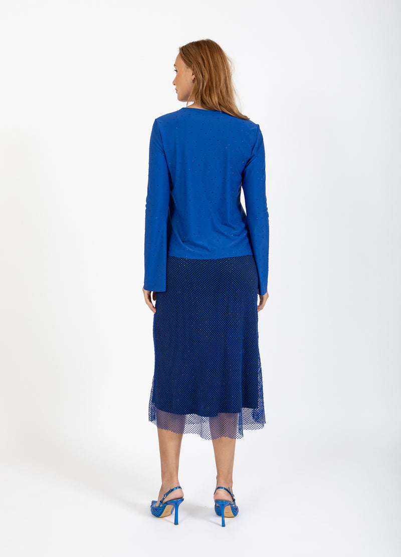 Coster Copenhagen TRÄGERTOP MIT STRASSSTEINEN Shirt/Blouse Rich blue - 583