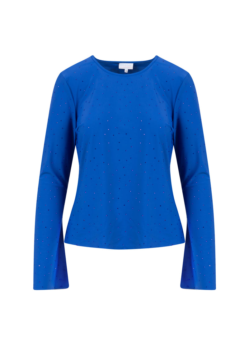 Coster Copenhagen TRÄGERTOP MIT STRASSSTEINEN Shirt/Blouse Rich blue - 583