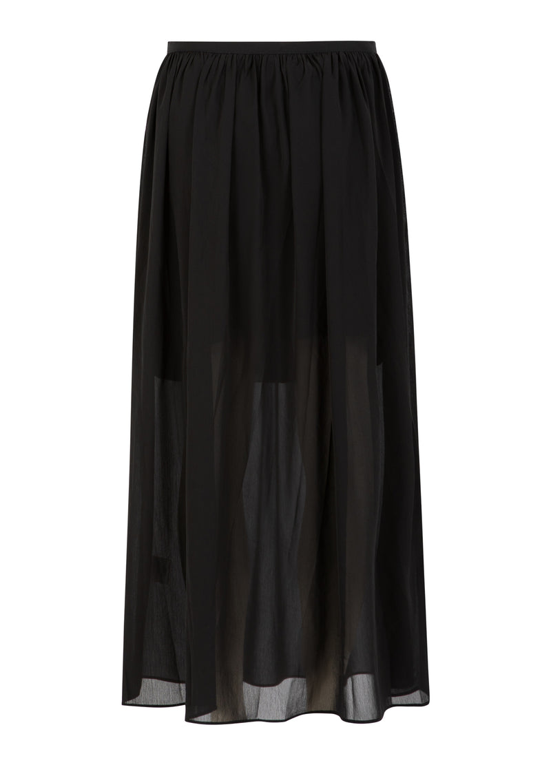 Coster Copenhagen Transparent midi skirt Skirt Black - 100
