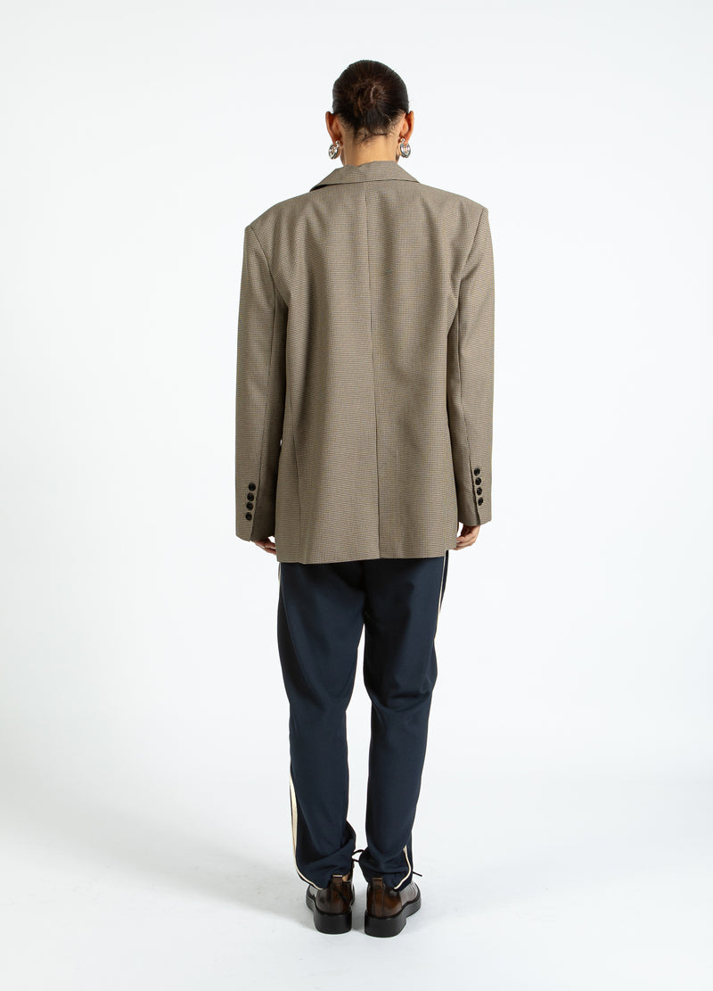 Coster Copenhagen ÜBERGROßES KARIERTES SAKKO Blazer Brown check - 371