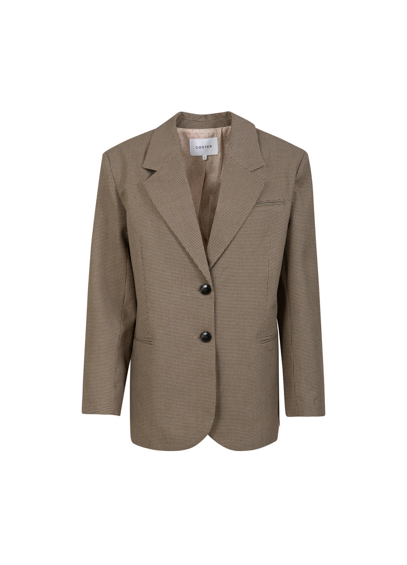 Coster Copenhagen ÜBERGROßES KARIERTES SAKKO Blazer Brown check - 371