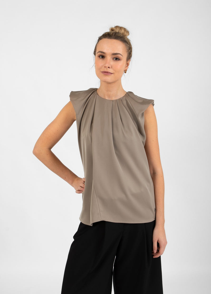 Coster Copenhagen ÜBERWURF-OBERTEIL Shirt/Blouse Light mud - 355