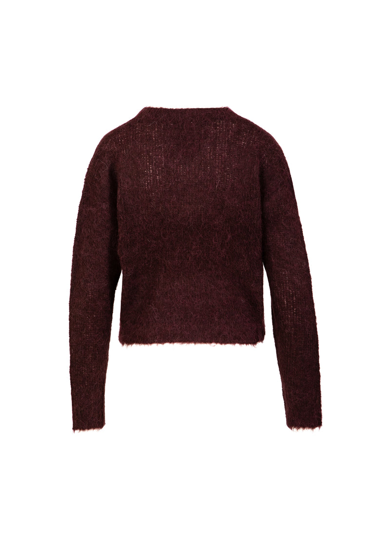 Coster Copenhagen V-AUSSCHNITT STRICK IN ALPAKA Knitwear Bordeaux - 653