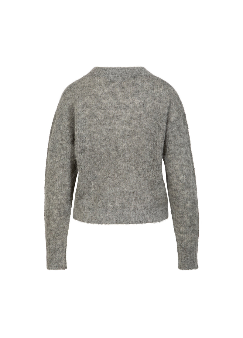Coster Copenhagen V-AUSSCHNITT STRICK IN ALPAKA Knitwear Light grey melange - 129