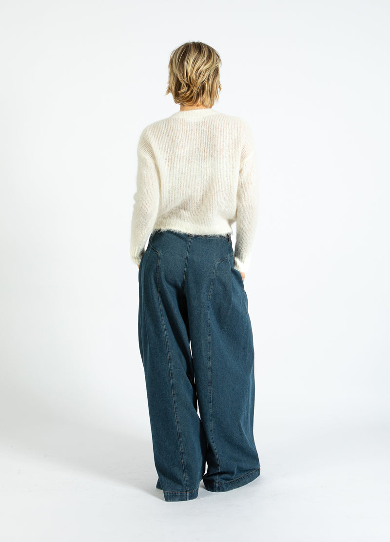 Coster Copenhagen V-AUSSCHNITT STRICK IN ALPAKA Knitwear Off White - 202
