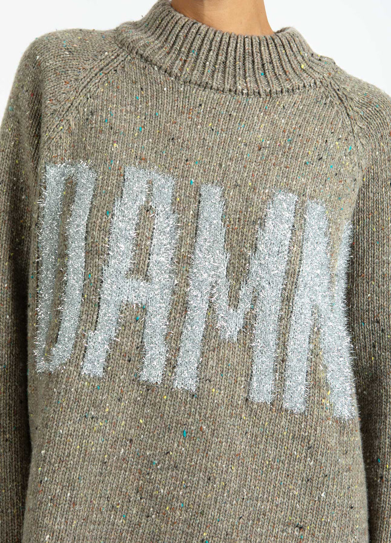 Coster Copenhagen VERDAMMT GESTRICKT Knitwear Taupe melange - 313