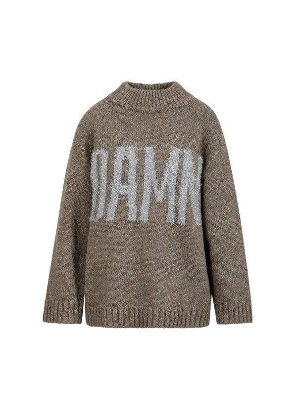 Coster Copenhagen VERDAMMT GESTRICKT Knitwear Taupe melange - 313