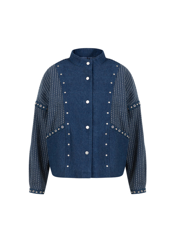 Coster Copenhagen VERZIERTE JEANSJACKE Outerwear Blue denim - 510