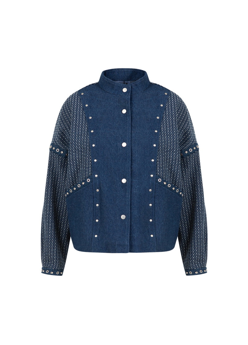 Coster Copenhagen VERZIERTE JEANSJACKE Outerwear Blue denim - 510