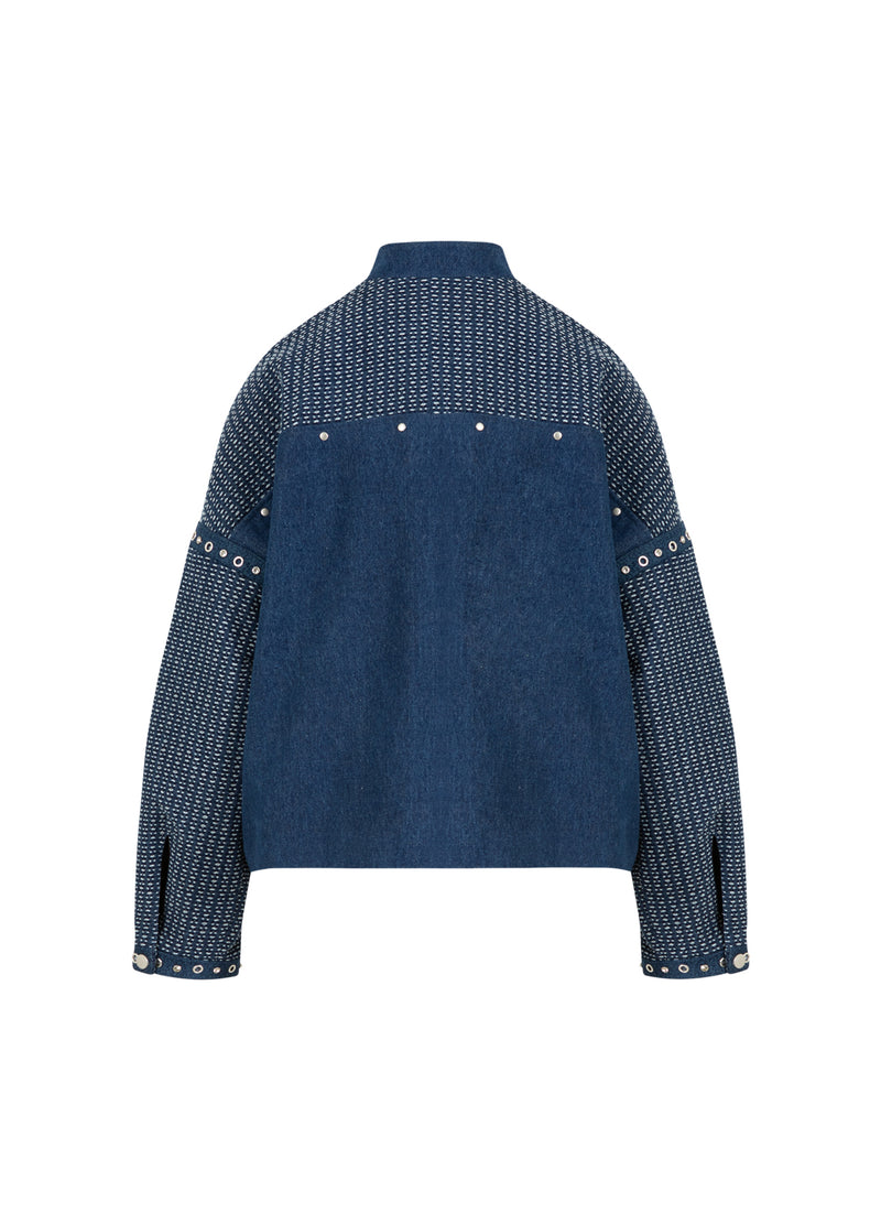 Coster Copenhagen VERZIERTE JEANSJACKE Outerwear Blue denim - 510