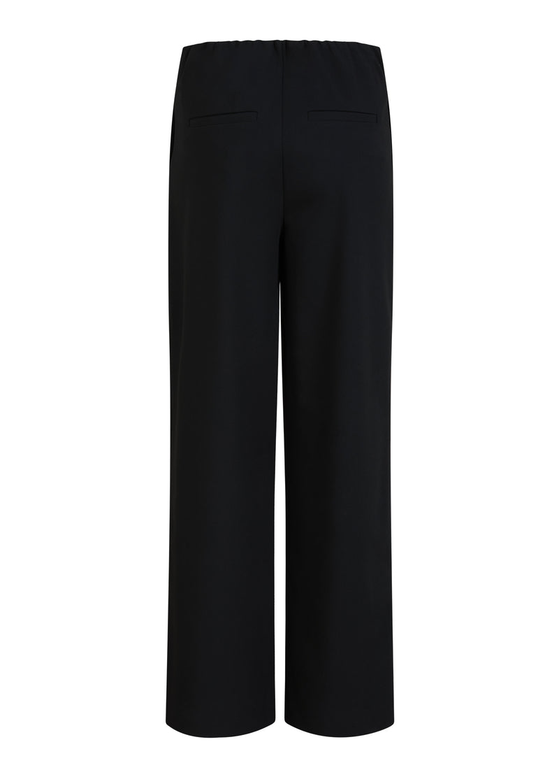 Coster Copenhagen WEITE GESCHÄFTSHOSEN - SILLE FIT Pants Black - 100