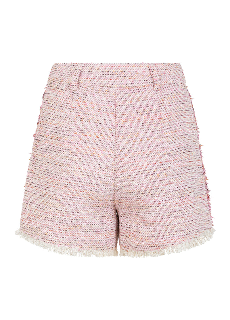 Coster Copenhagen WEITE SHORTS - PETRA PASSFORM Shorts Pearl/pink jaquard - 912