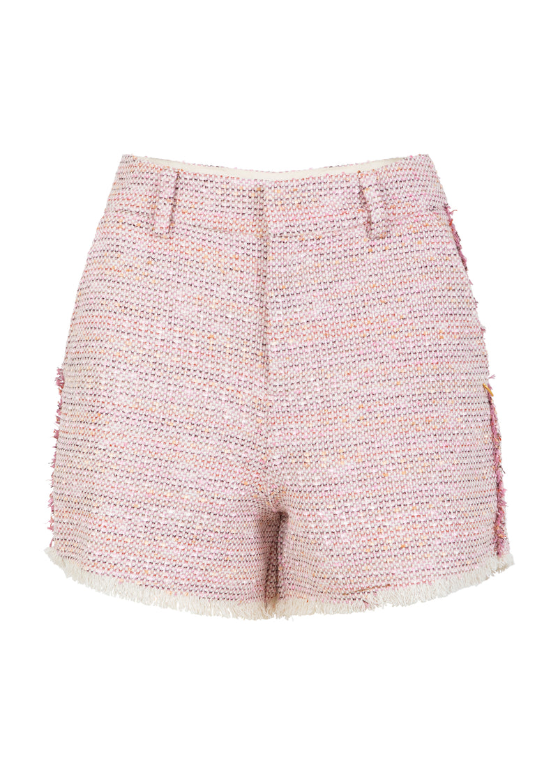 Coster Copenhagen WEITE SHORTS - PETRA PASSFORM Shorts Pearl/pink jaquard - 912