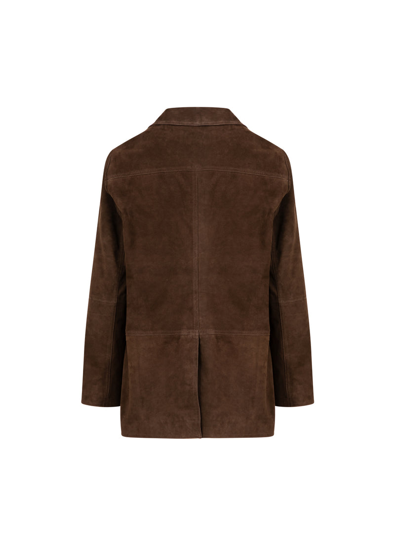 Coster Copenhagen WILDLEDERJACKE Blazer Warm brown - 367