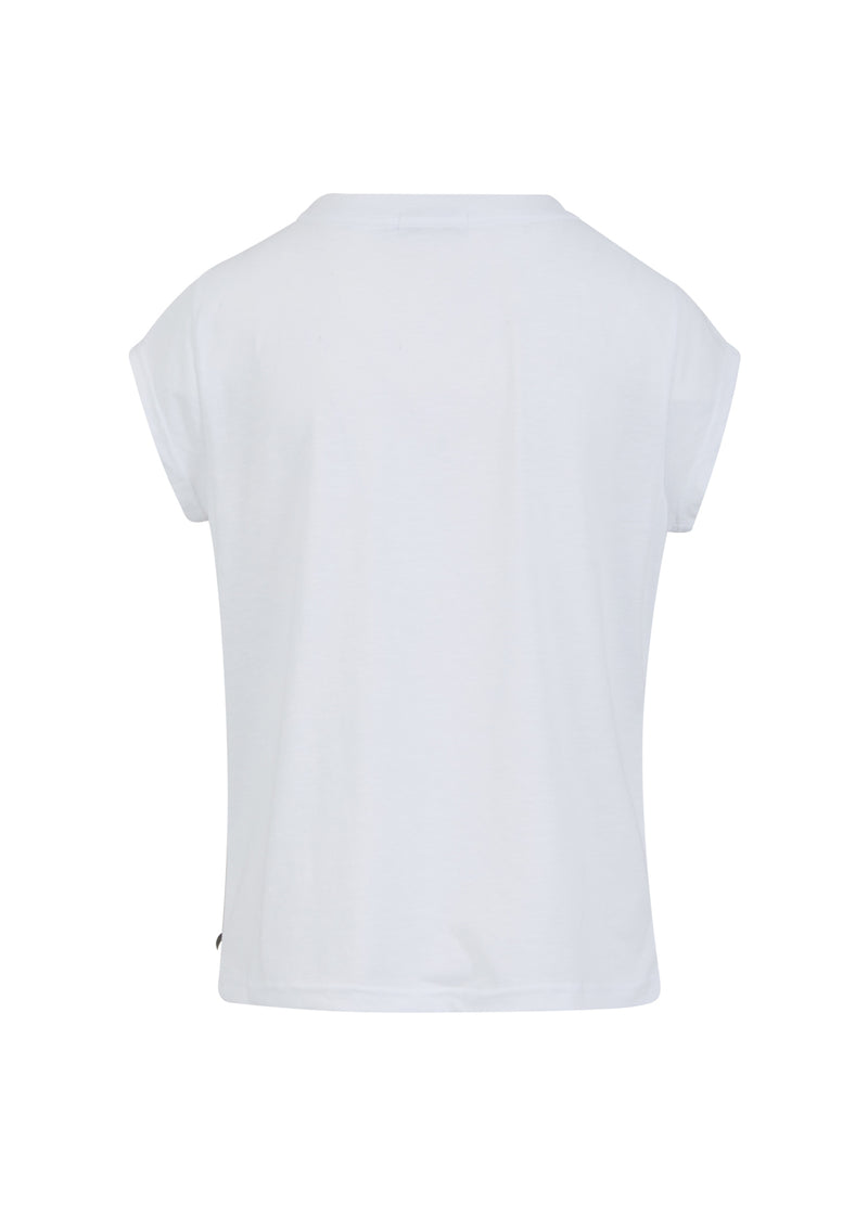 Coster Copenhagen  WILDNESS T-SHIRT - FLÜGELÄRMEL  T-Shirt White - 200