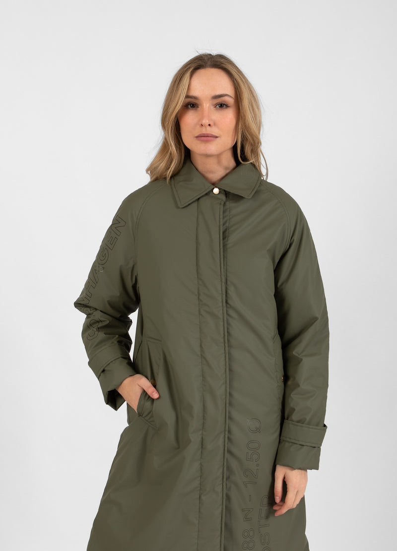 Coster Copenhagen WINTER REGENMANTEL Outerwear Dusty green - 465